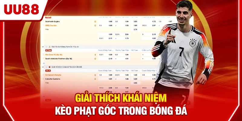 Giải thích khái niệm kèo phạt góc trong bóng đá